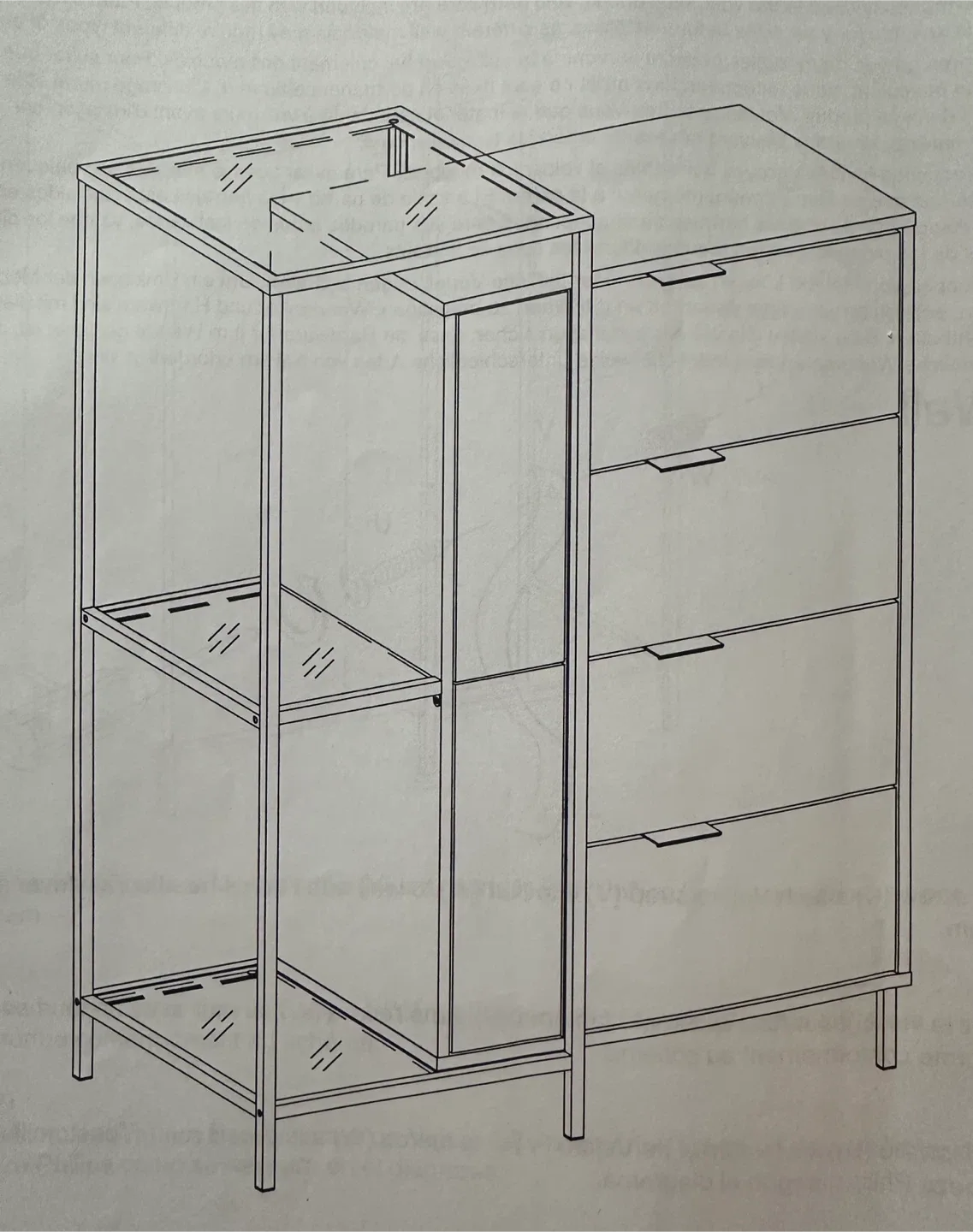 Wood & Metal Accent Cabinet Chest 🧡 image indicator(3)