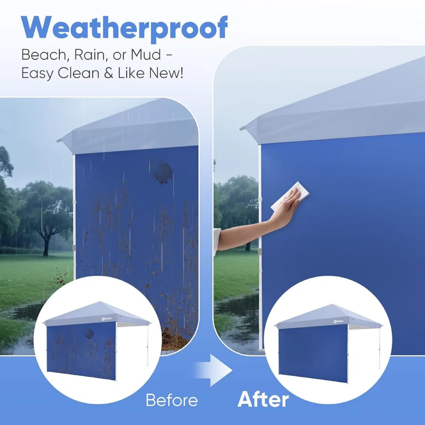 Sekey Sidewalls for 10X10 Canopy Tent - SET OF 3 - Walls Only image indicator(4)