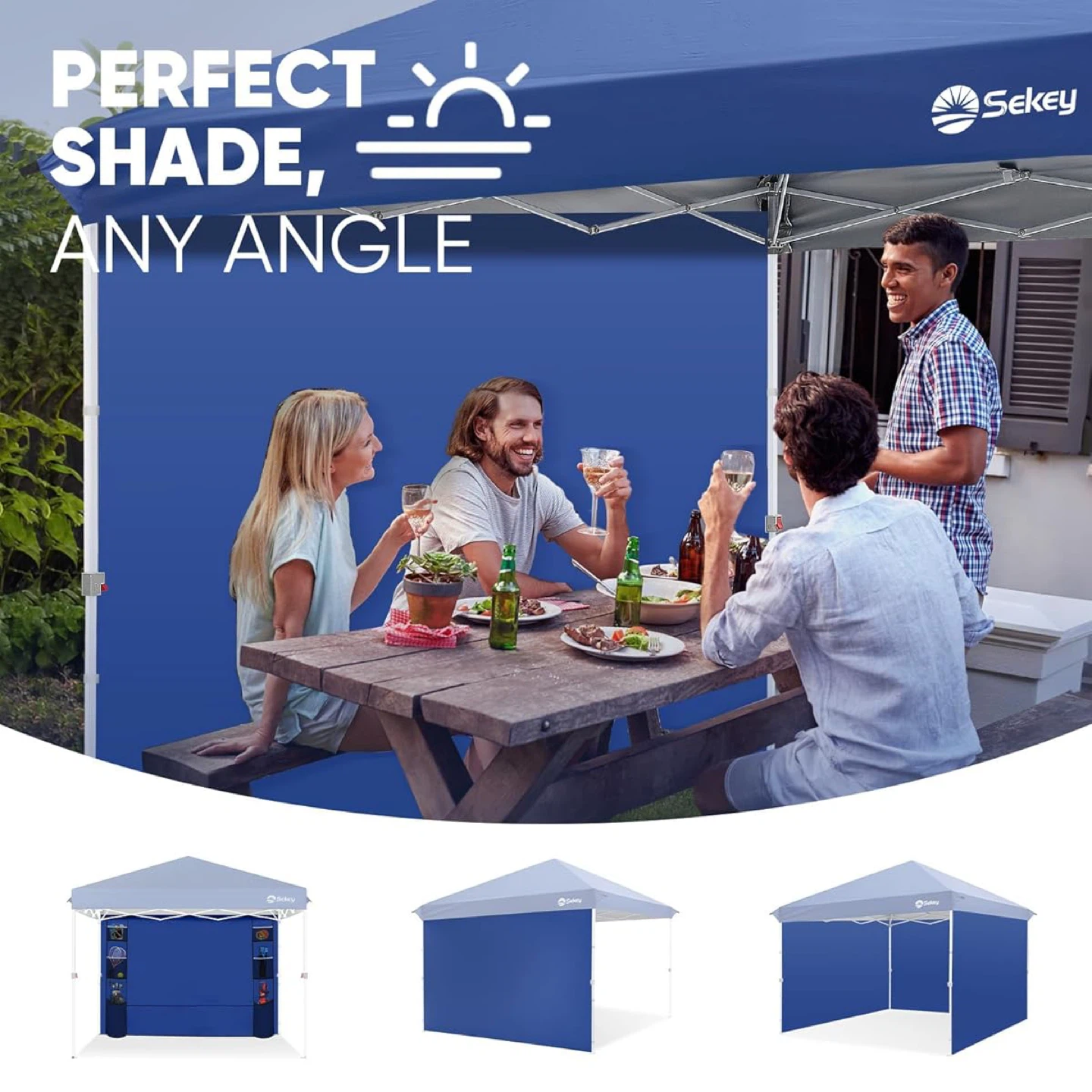 Sekey Sidewalls for 10X10 Canopy Tent - SET OF 3 - Walls Only - photo 5