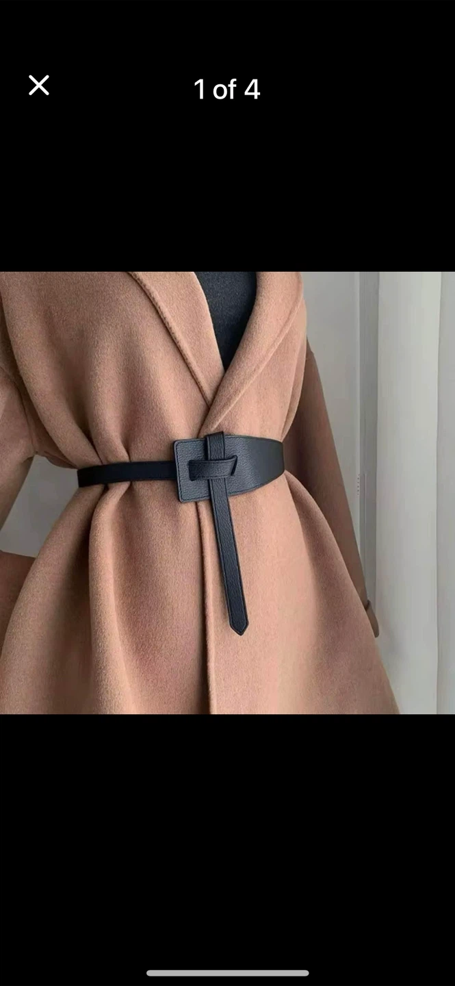 Black Wide Waist Belt