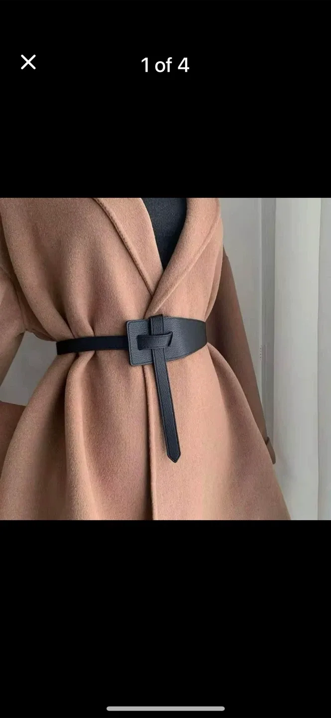 Black Wide Waist Belt thumbnail