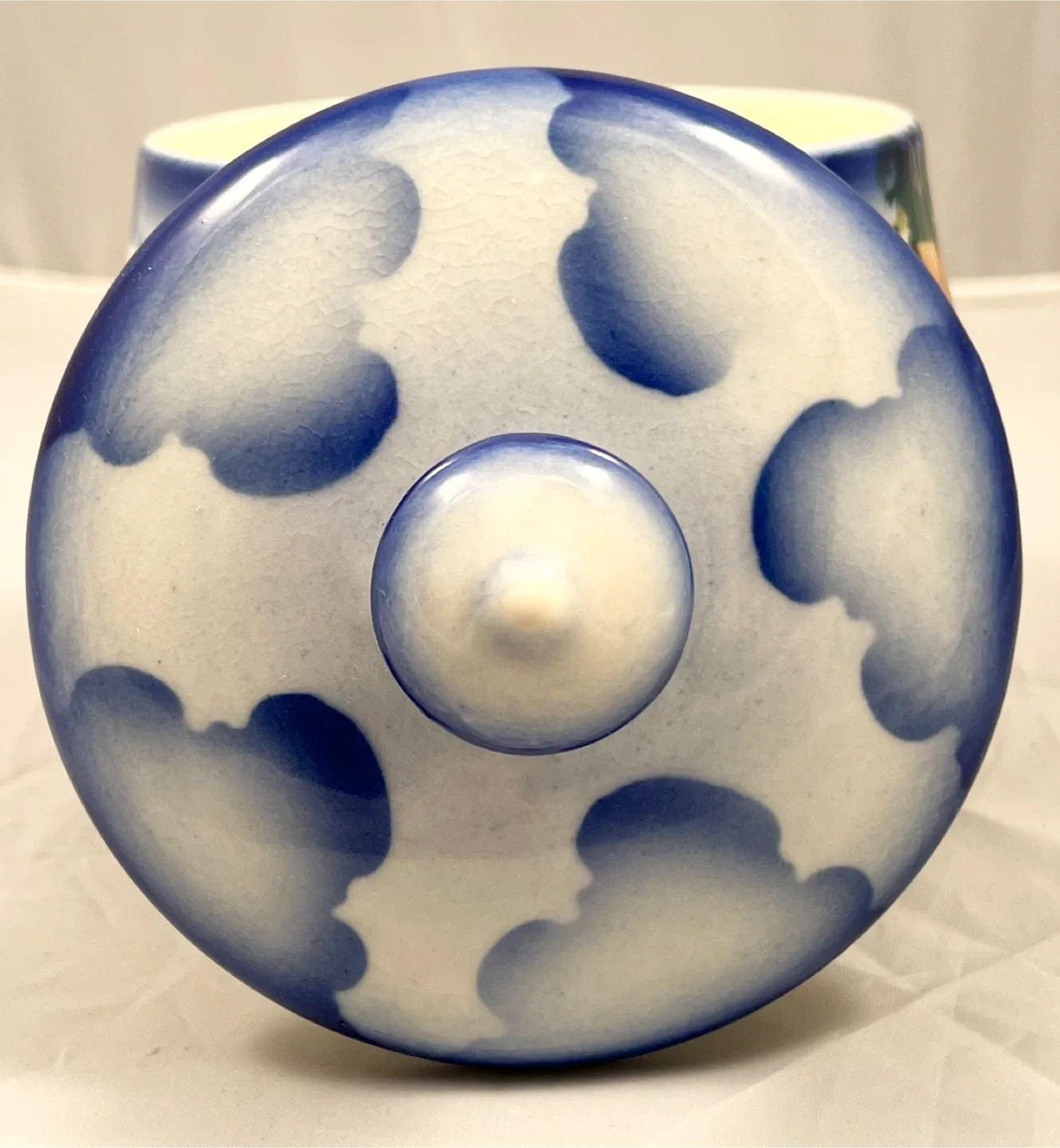 Art deco biscuit barrel amazing condition image indicator(5)