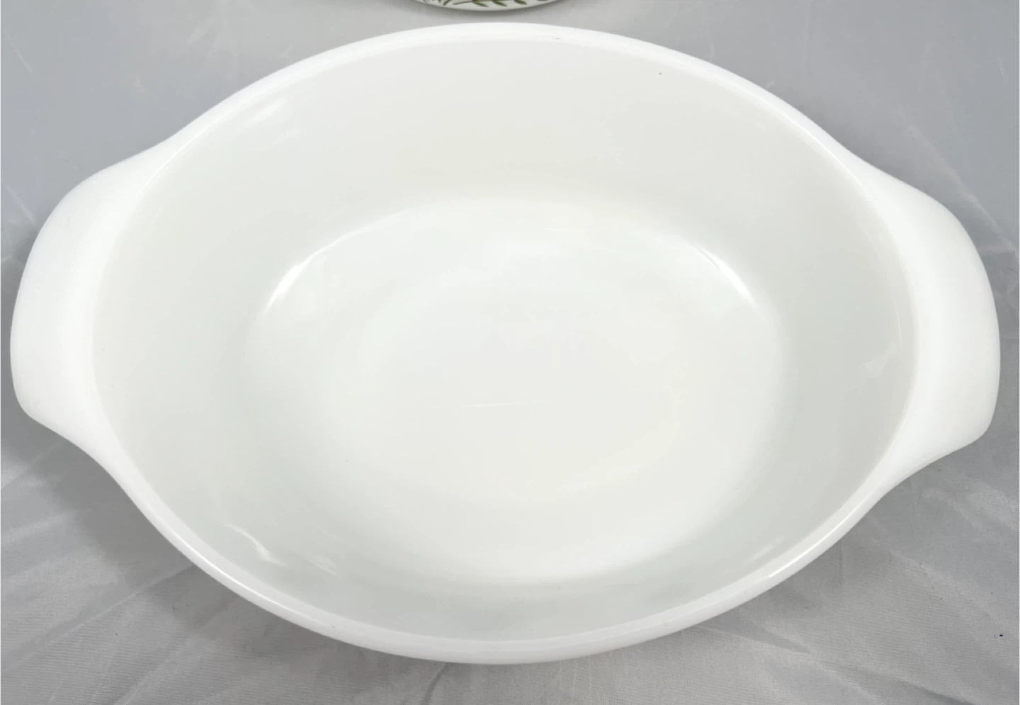 Glasbake Milk Glass Casserole Dishes - Set of 2 - photo 3