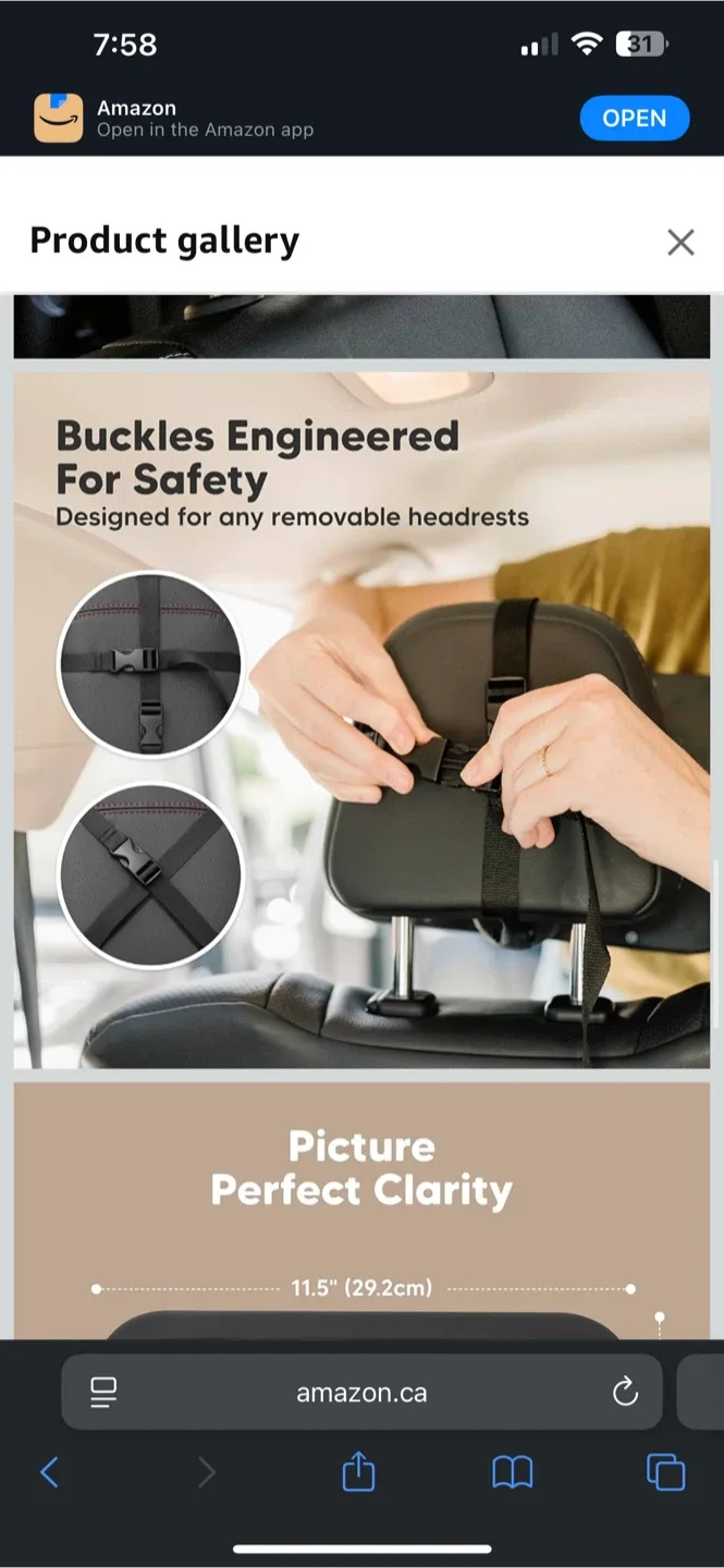 KeaBabies Baby Car Seat Mirror - NEW in Box! image indicator(3)