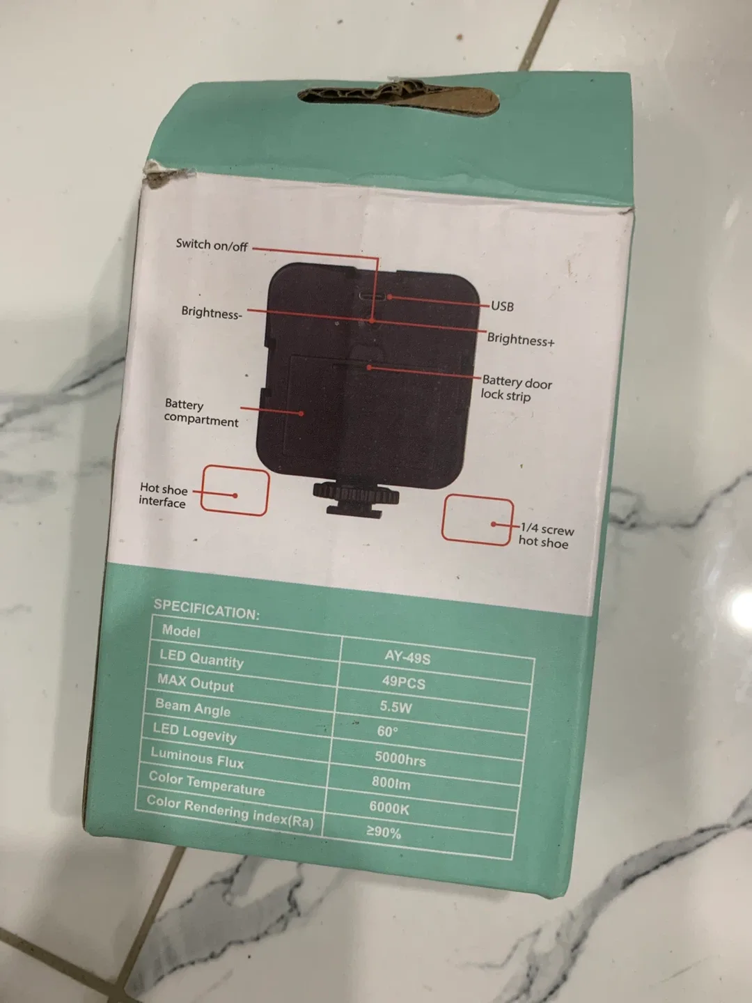 AY-49S LED Video Light image indicator(3)