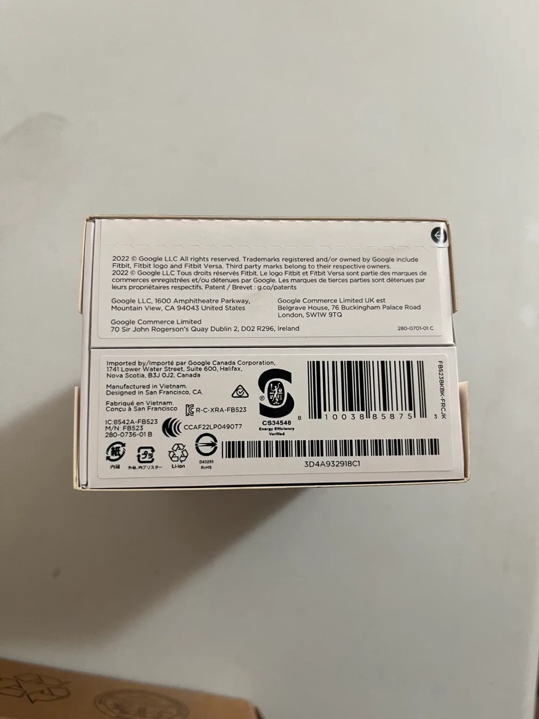 Fitbit Versa 4 Fitness Smartwatch - Black/Graphite image indicator(2)