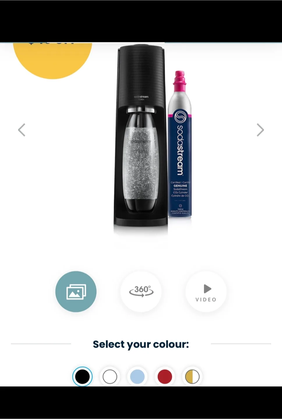 SodaStream Terra Sparkling Water Maker thumbnail