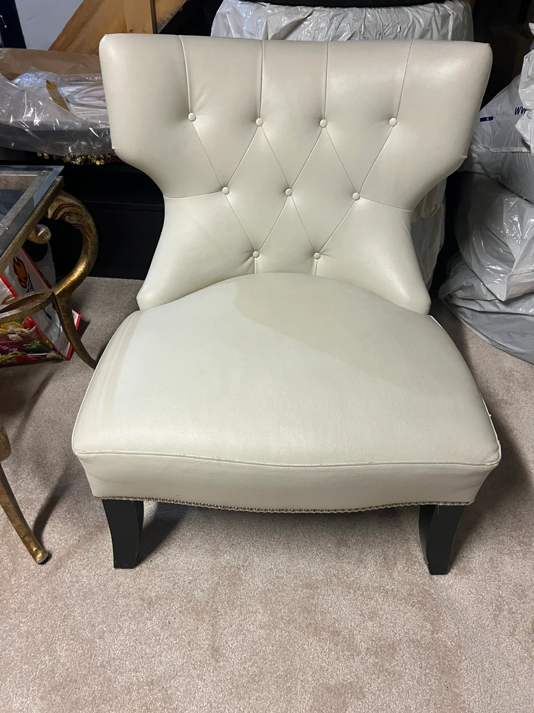 Cream Accent Chair