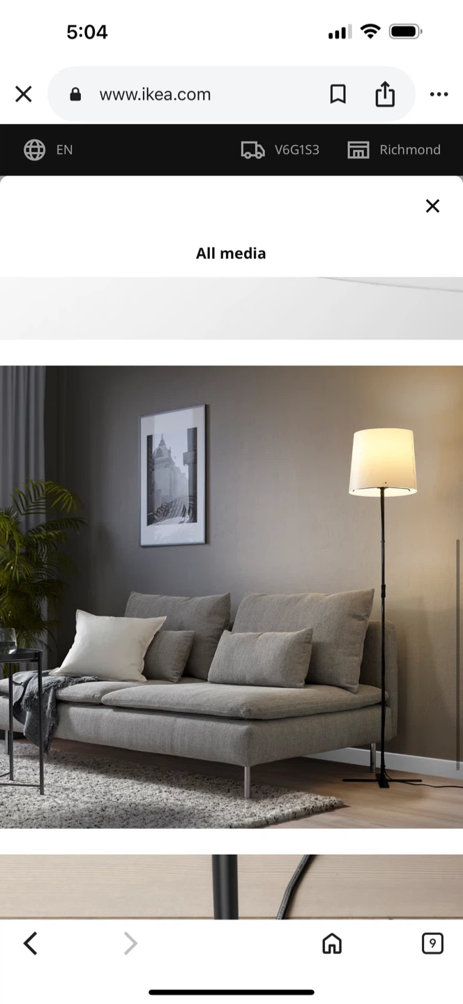 IKEA barlast Floor Lamp