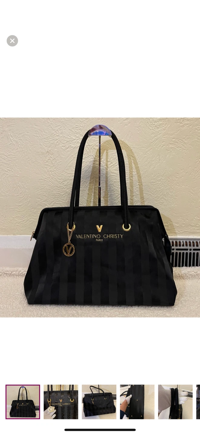 Valentino Christy Paris Black Tote Bag