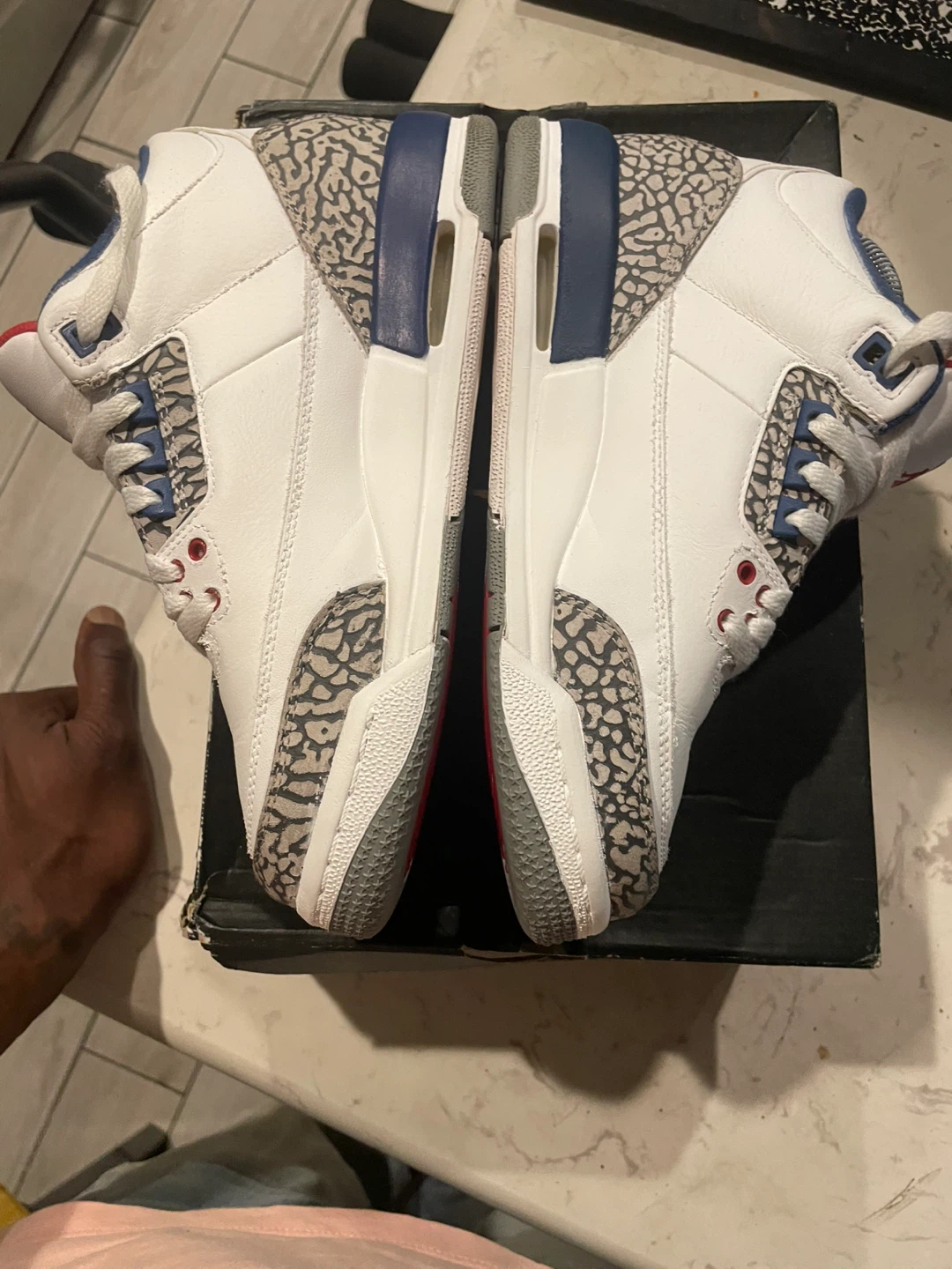 True blue Jordan 3’s - photo 3