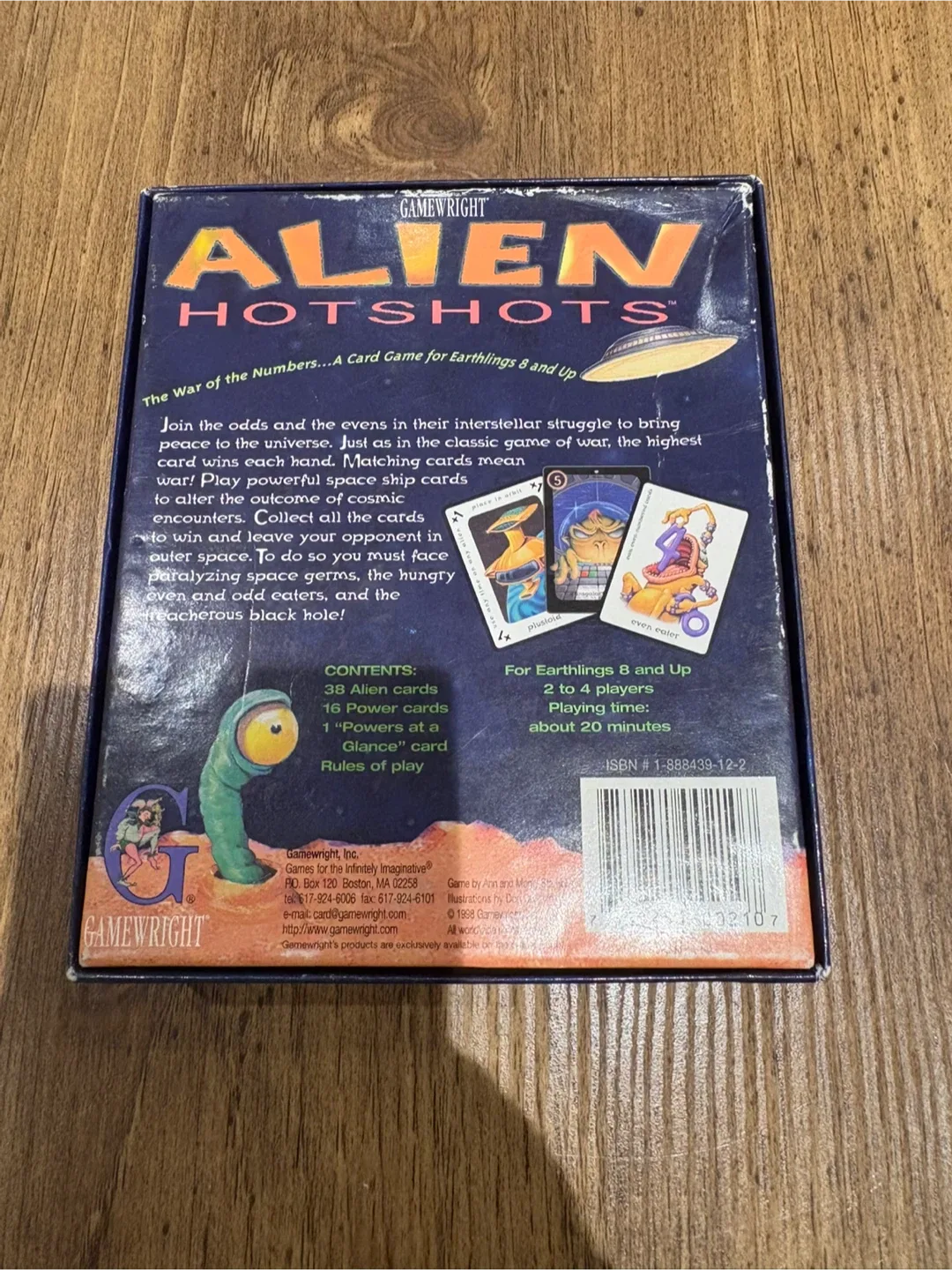 Alien Hotshots Intergalactic WAR Card Game Gamewright GC Vintage image indicator(2)