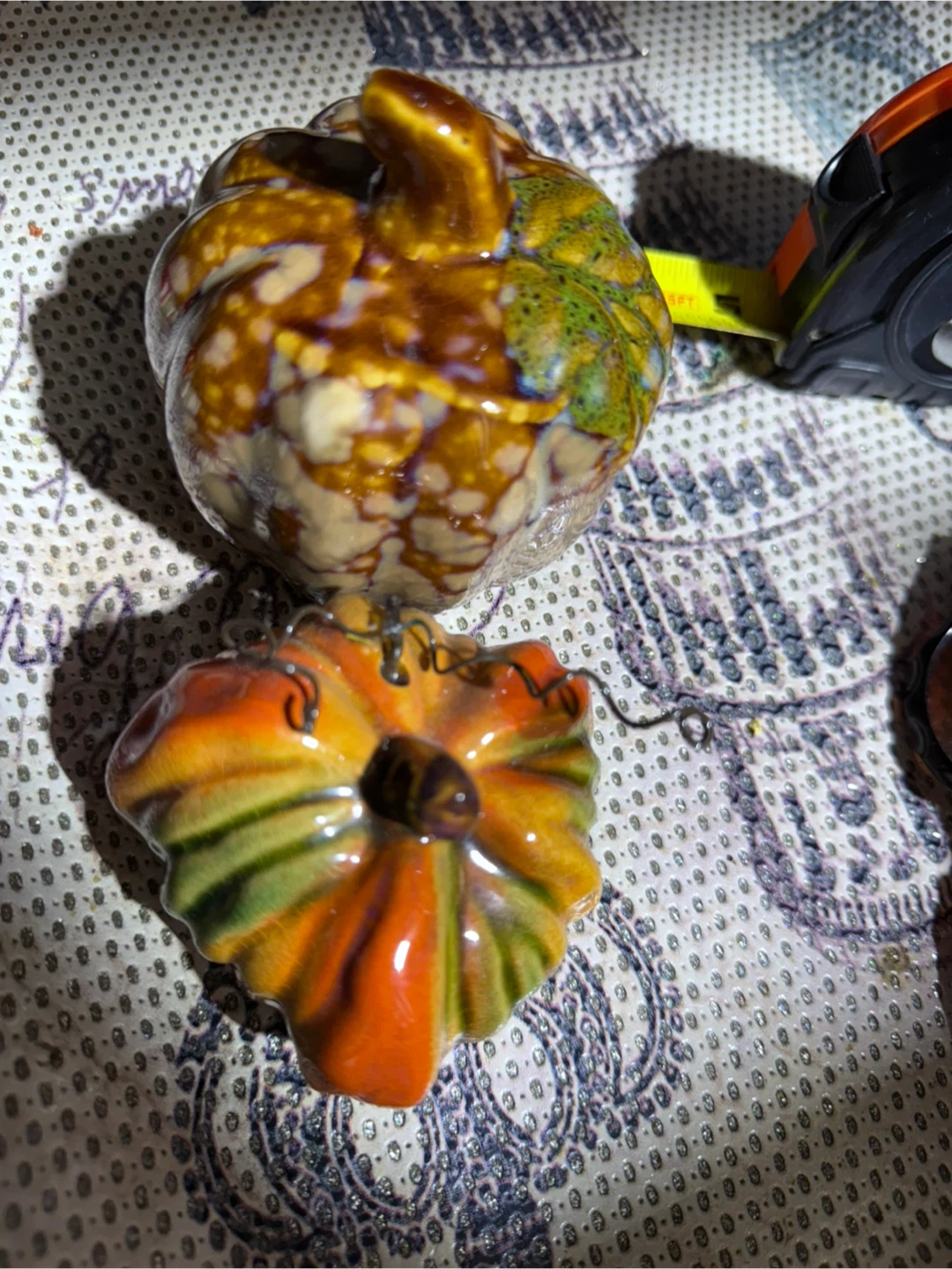 🧡 Ceramic Fall Pumpkin Decor - Set of 2