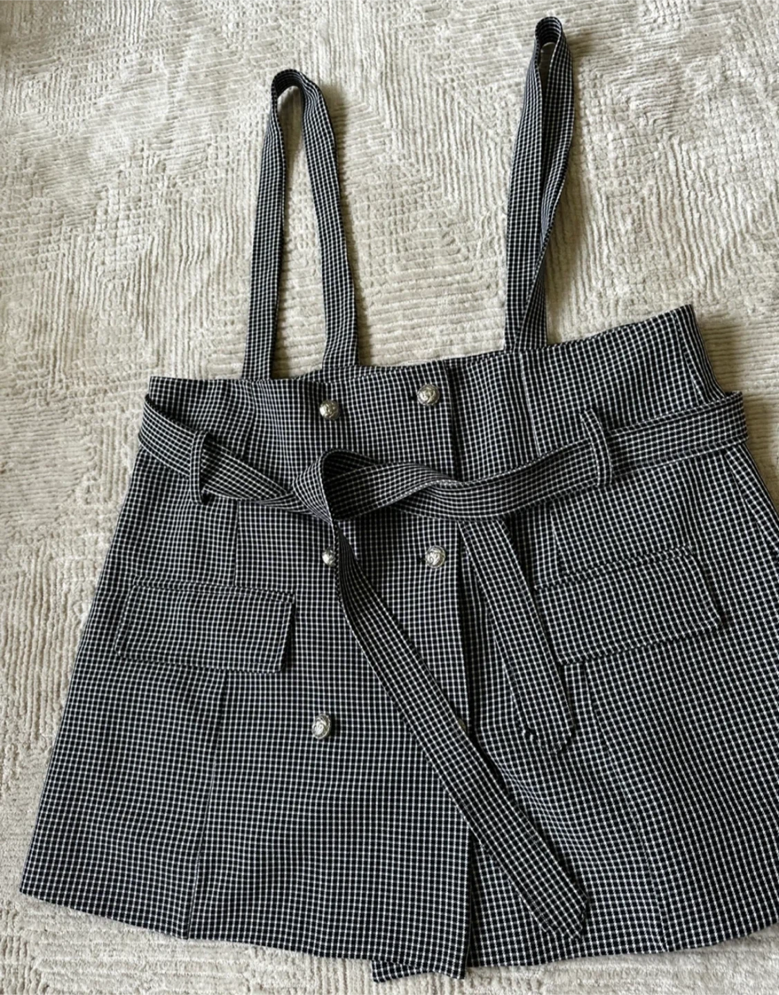 Black & White Suspender Skirt - photo 2