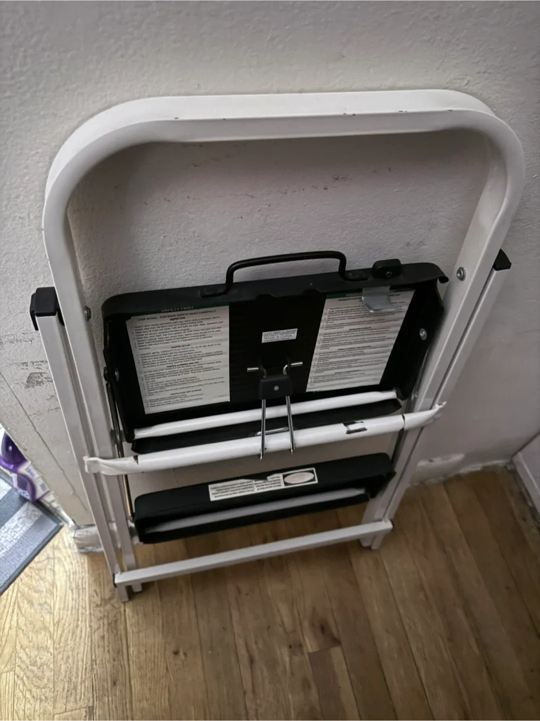 🧡Folding 2-Step Ladder - White thumbnail