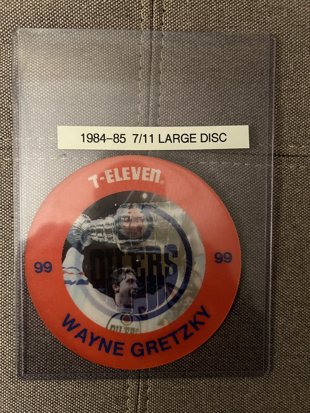 Wayne Gretzky 7-Eleven 1984-85 Large Disc