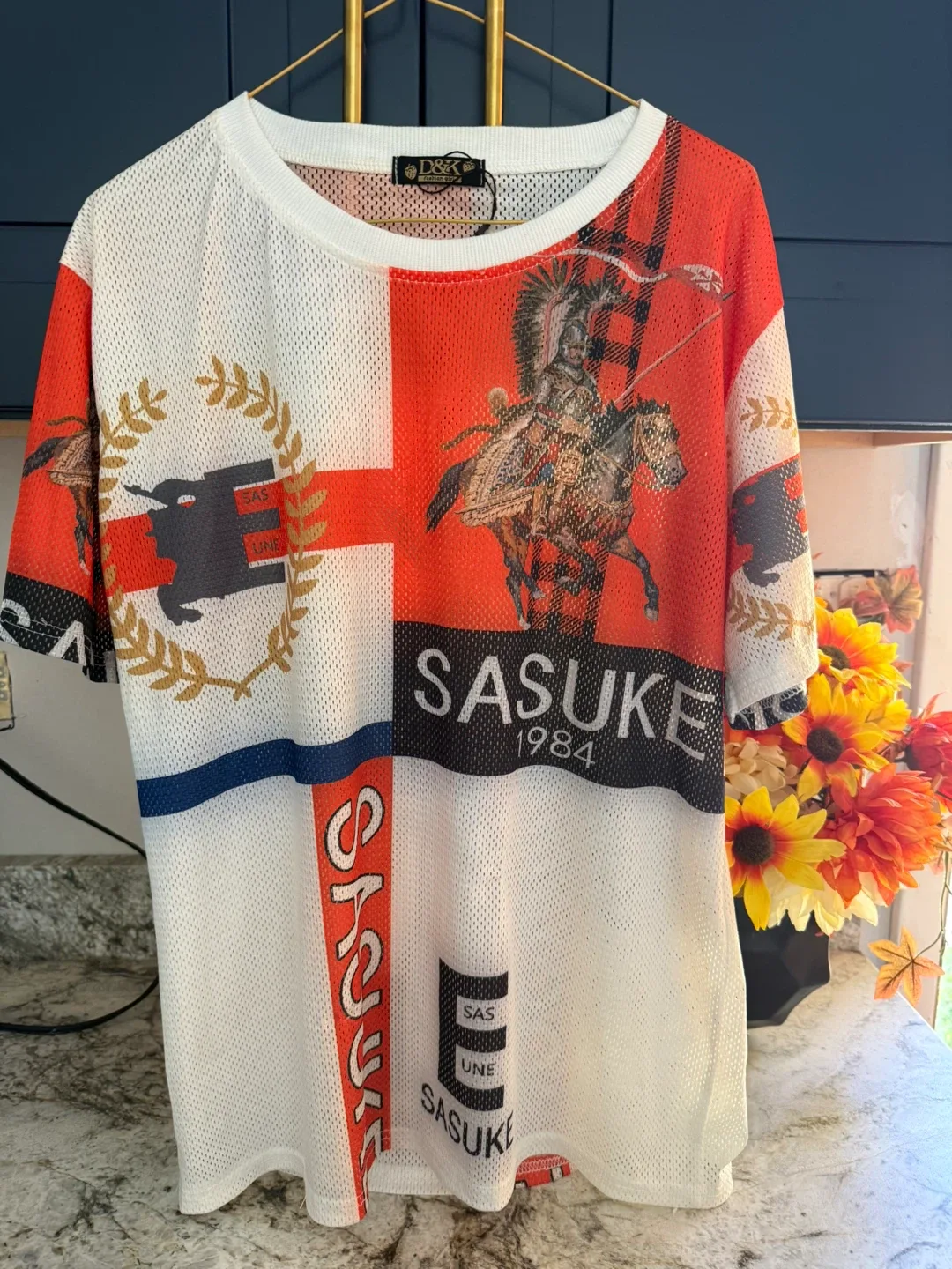 Sasuke 1984 Graphic Mesh T-Shirt M thumbnail