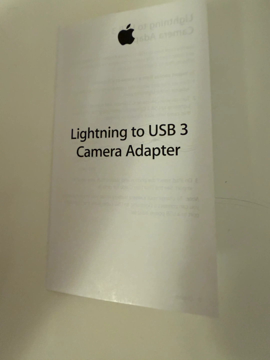 Apple Lightning to USB 3 Camera Adapter - photo 3