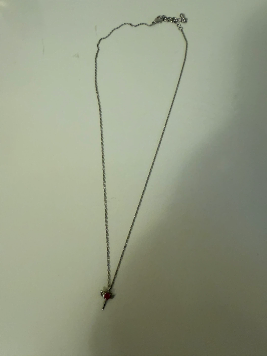 Silver Tone Necklace with Heart Pendant - photo 3