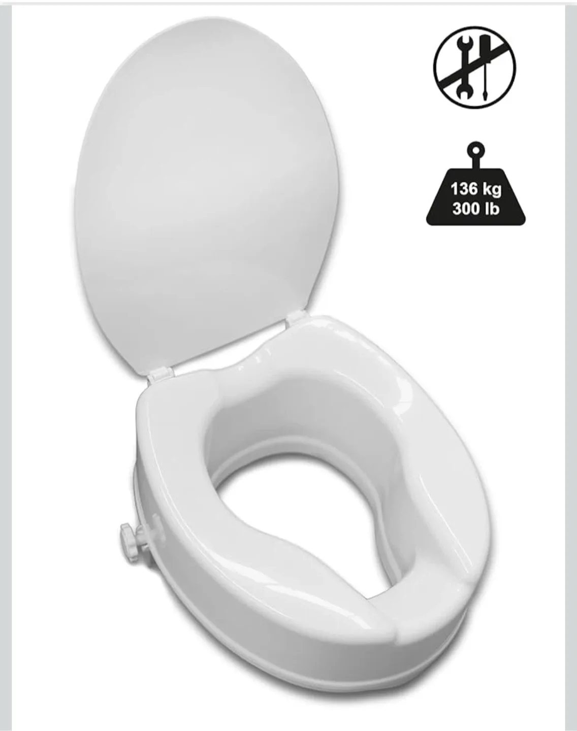 Raised Toilet Seat with Lid image indicator(2)