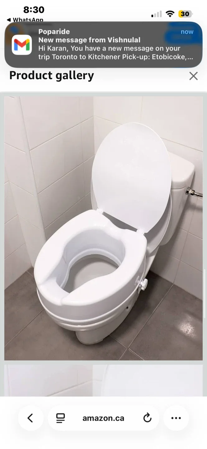 Raised Toilet Seat with Lid image indicator(3)