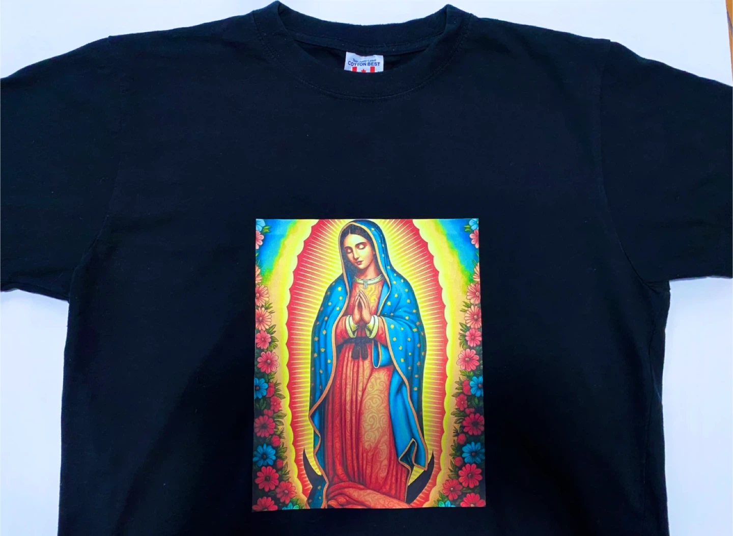 Lady of Guadalupe T-Shirt (Virgin Mary/Catholic) Large Size
