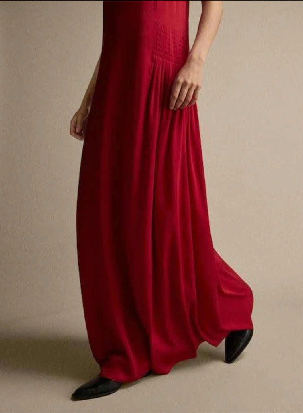 Massimo Dutti Red Halter Maxi Dress - photo 3