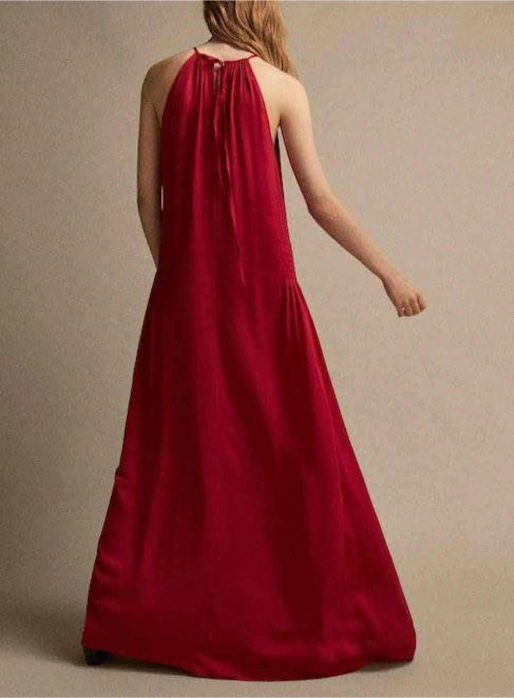 Massimo Dutti Red Halter Maxi Dress - photo 2