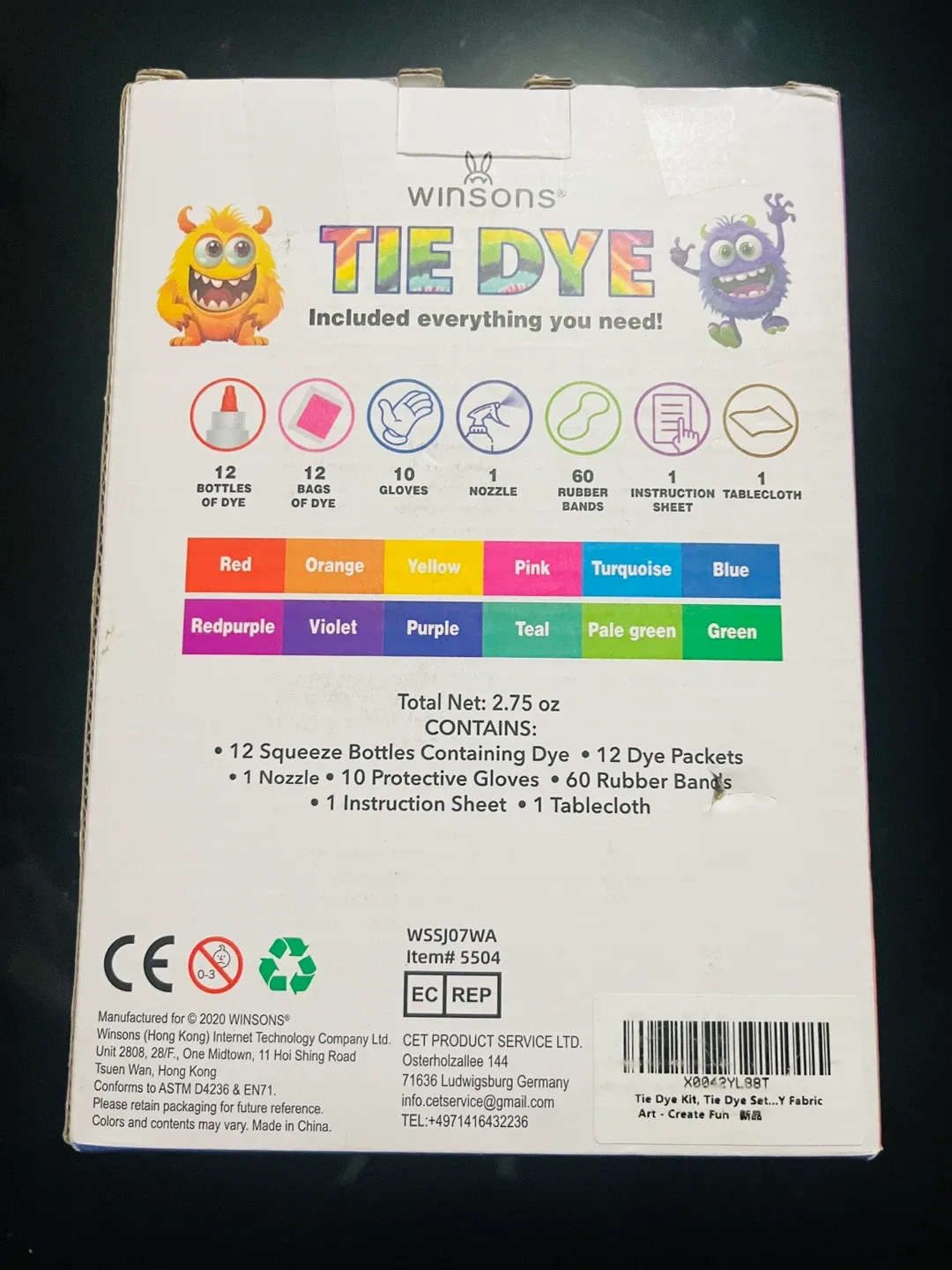 Winsons Tie Dye Rainbow Kit - New! image indicator(3)