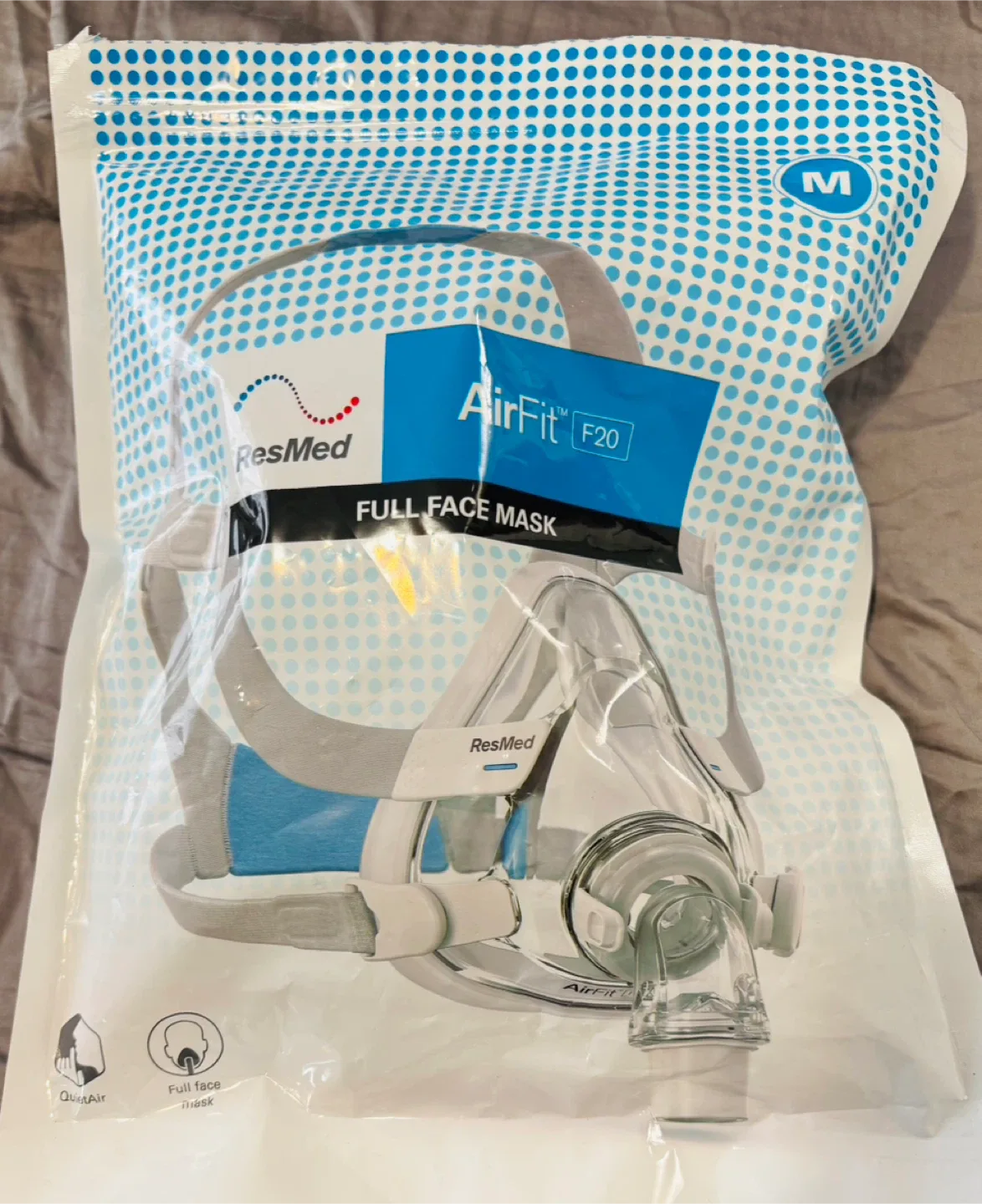 ResMed AirSense 11 CPAP Machine with AirFit F20 Mask image indicator(2)