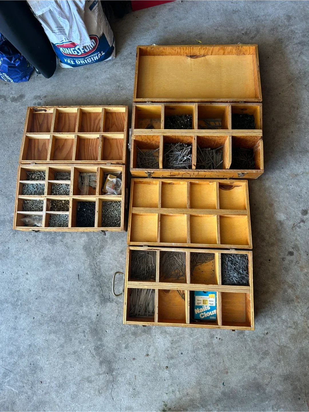 Wooden Storage Boxes for Nails & Screws image indicator(5)