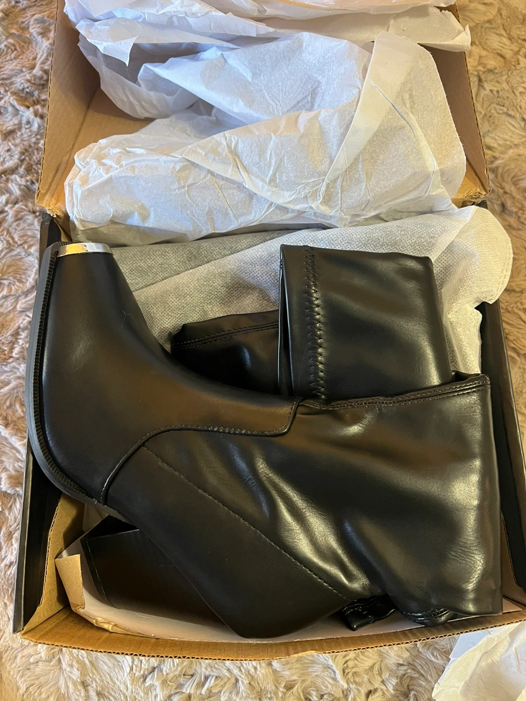 Fashion Nova Black Thigh High Boots - Size 7.5 - photo 5