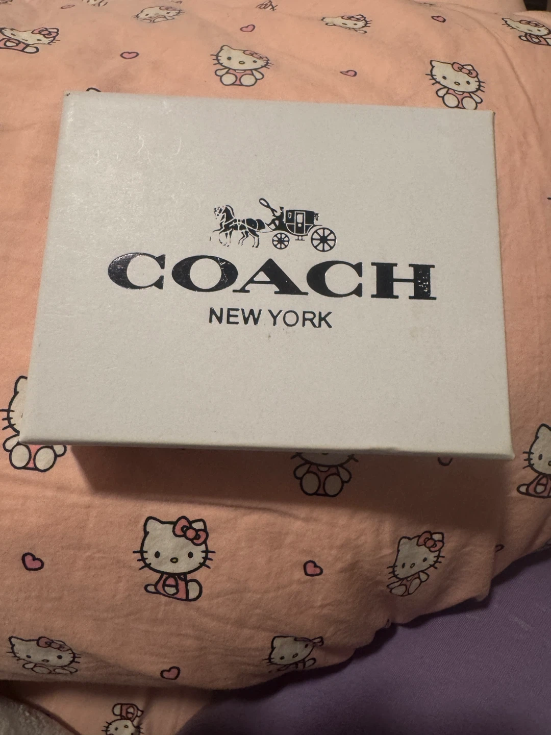Coach Strawberry Print Trifold Wallet