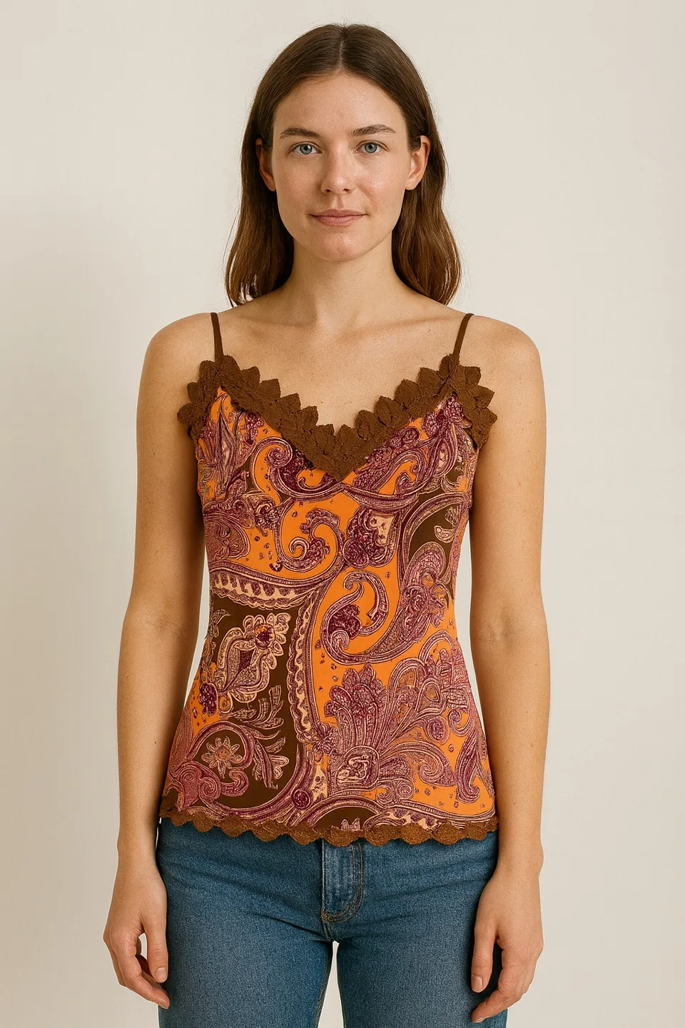Rampage Paisley Print Tank Top - Size M image indicator(2)