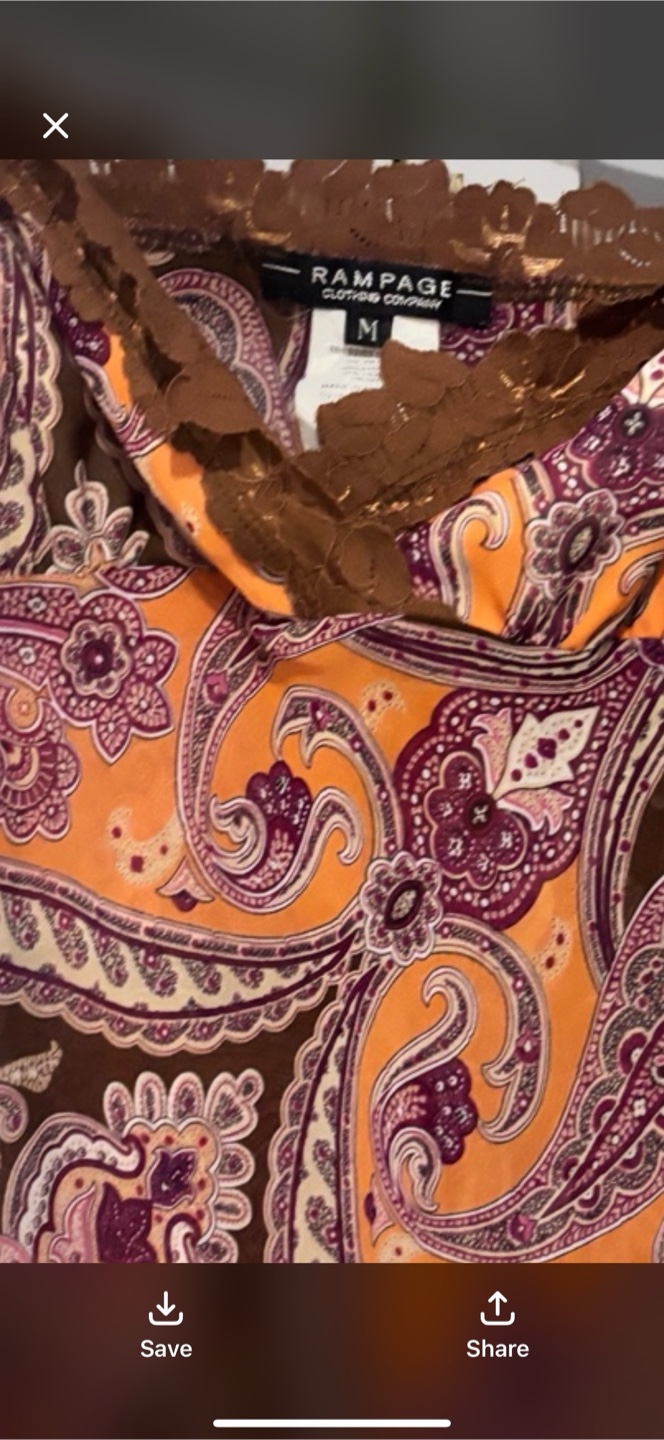 Rampage Paisley Print Tank Top - Size M - photo 5