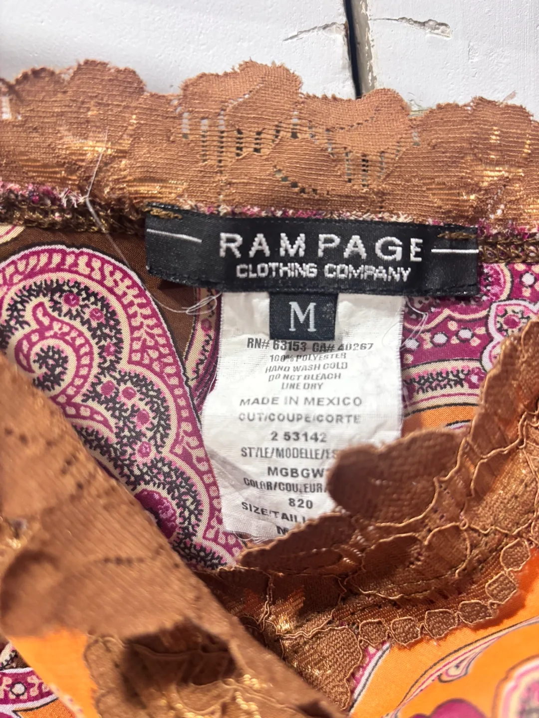 Rampage Paisley Print Tank Top - Size M image indicator(9)