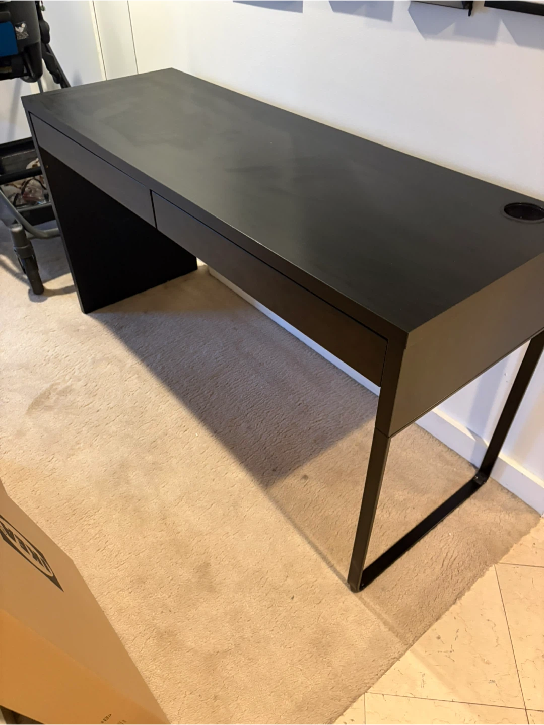 Free IKEA Dark brown Desk with Drawers