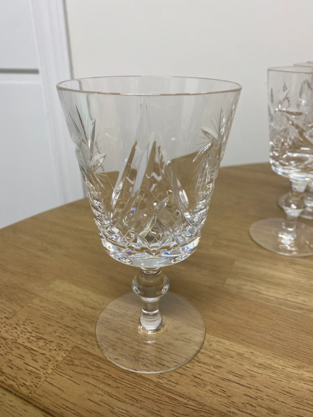 Set of 6 Vintage Crystal Wine Glasses image indicator(3)