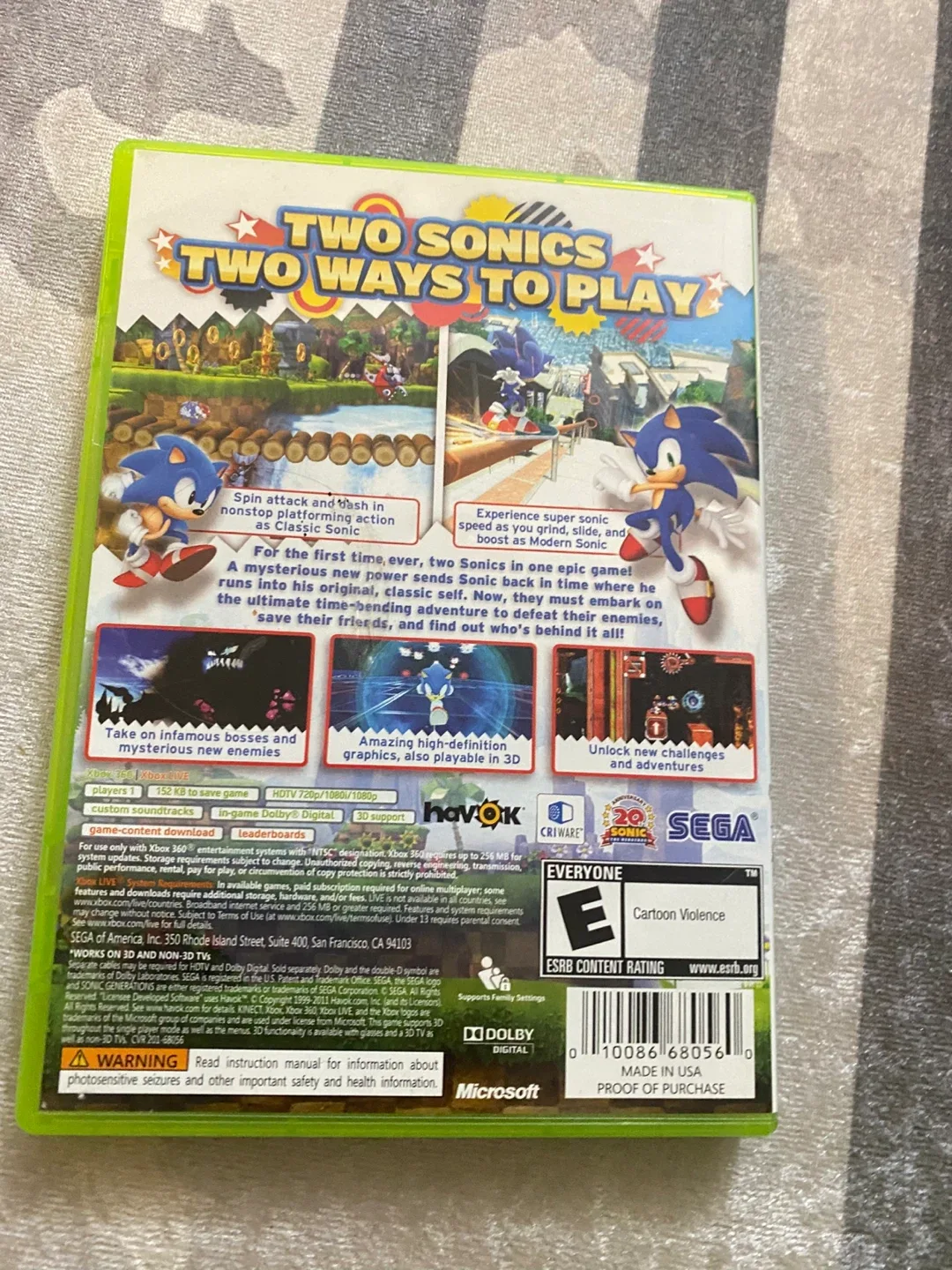 Sonic Generations for Xbox 360 image indicator(2)