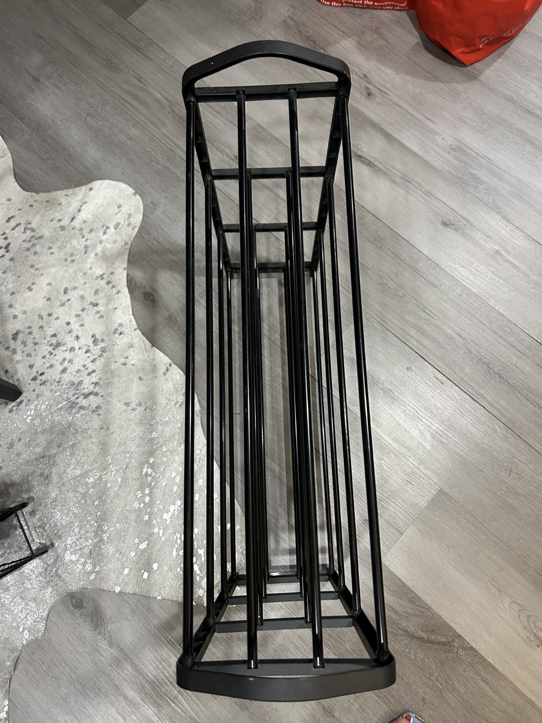 Black Metal Shoe Rack - photo 3