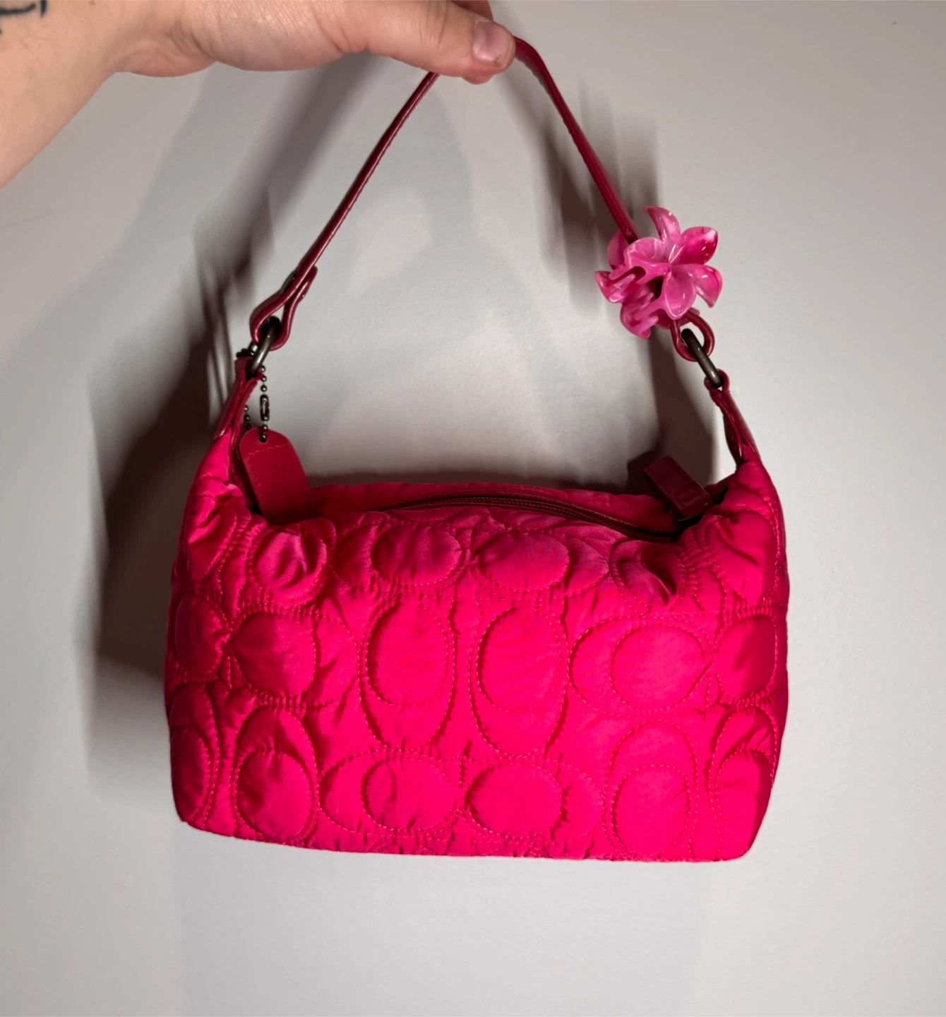 Hot pink coach bag