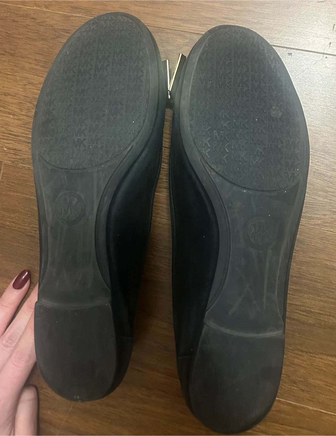 Michael Kors Black Suede Ballet Flats image indicator(3)