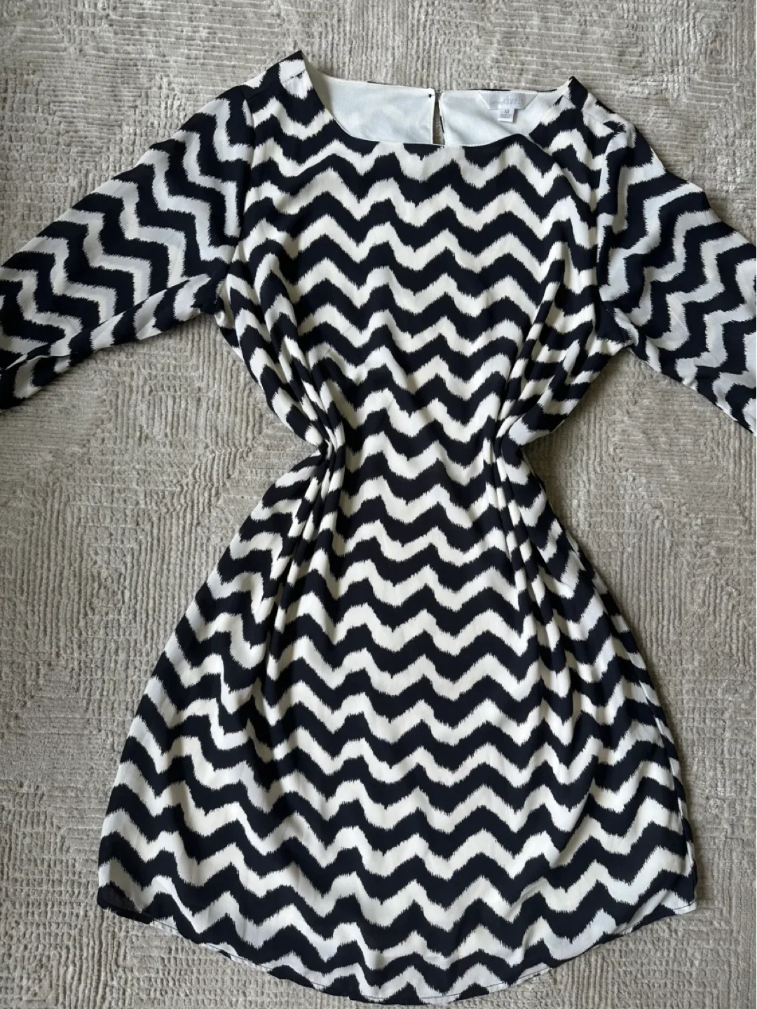 Black & White Chevron Dress thumbnail