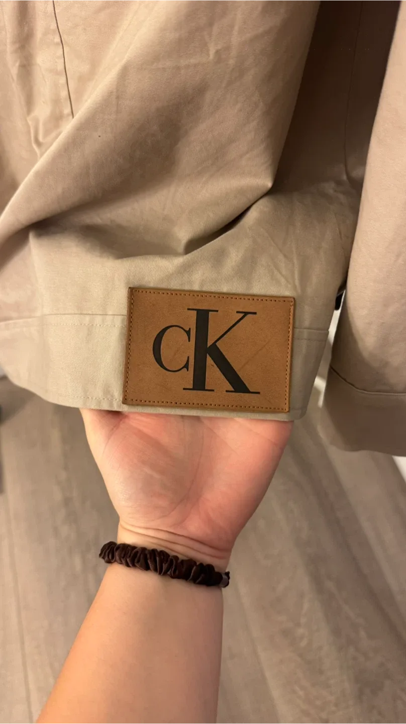 Calvin Klein Jeans Beige Jacket - Size M female image indicator(5)