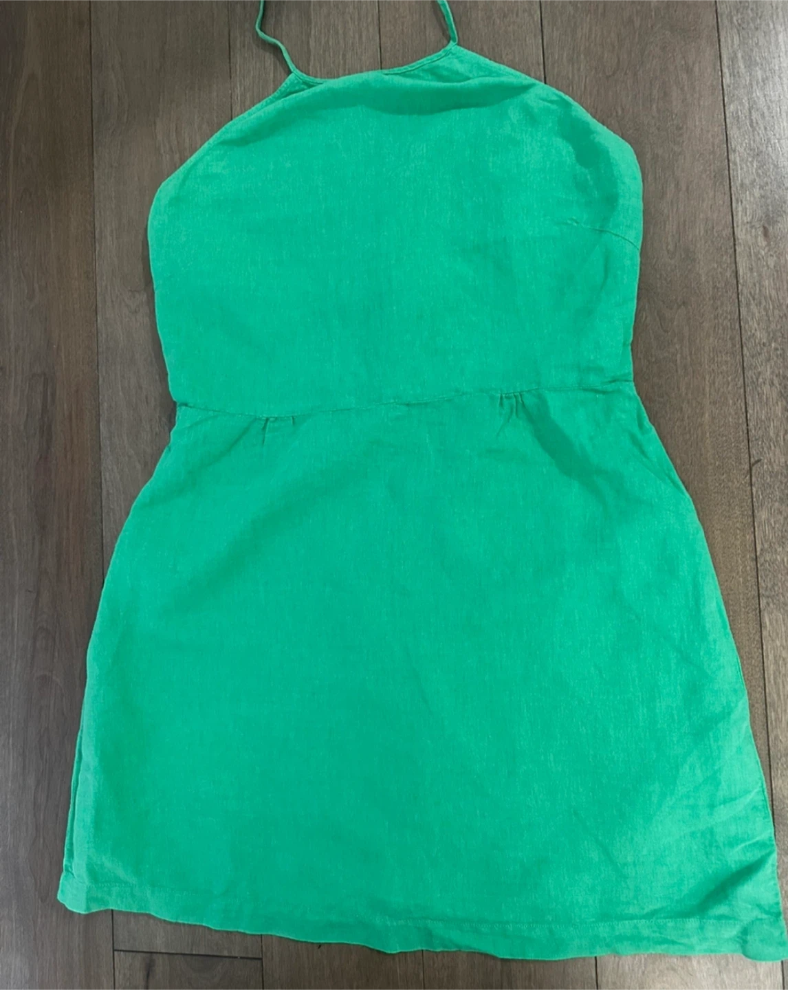 Zara Green Linen Blend Mini Dress - photo 2