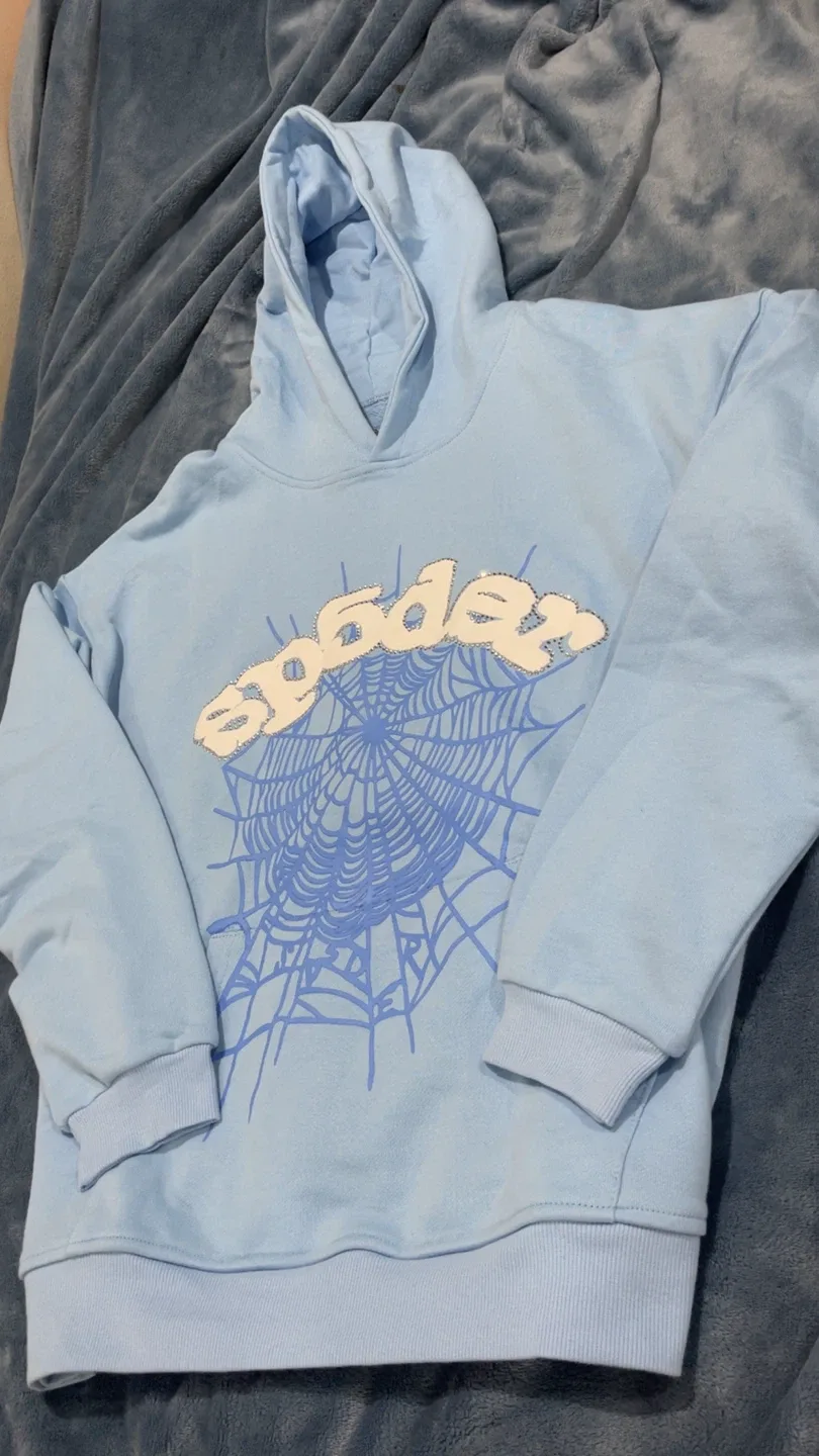 Sp5der Hoodie Blue image indicator(3)