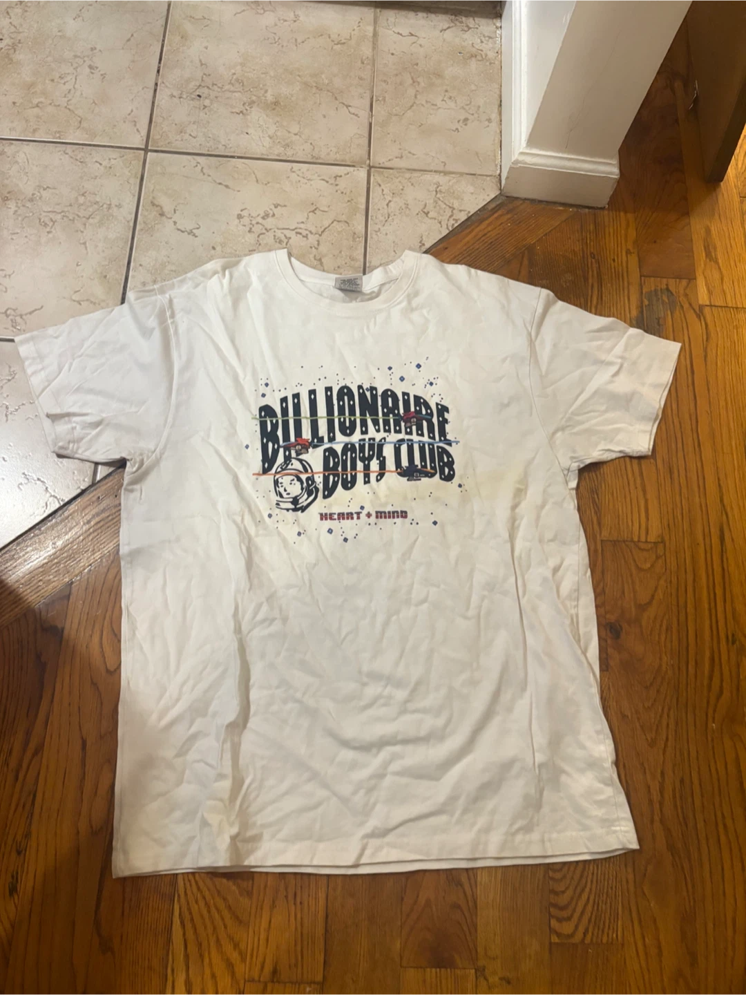 Billionaire Boys Club White Graphic Tee, Size XXL - photo 2