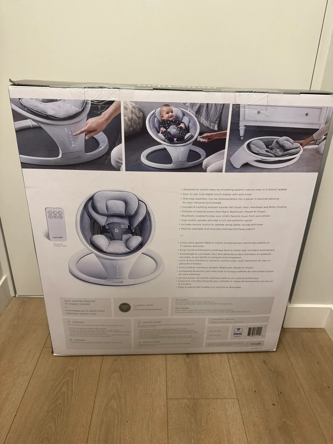 Munchkin Bluetooth Enabled Baby Swing BNIB image indicator(3)