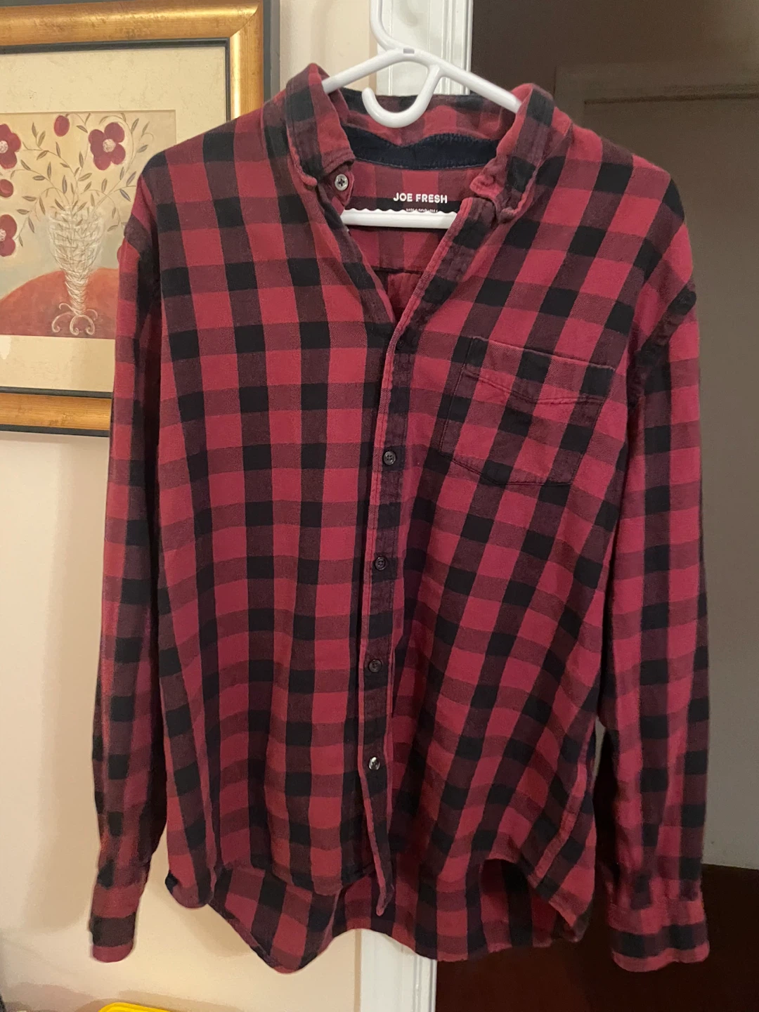 Men’s Red & Black Plaid Flannel - L/G - photo 3