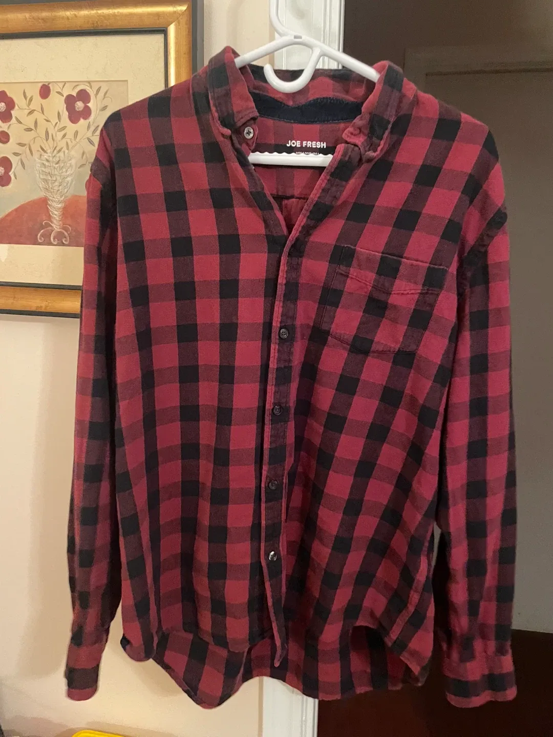 Men’s Red & Black Plaid Flannel - L/G image indicator(3)